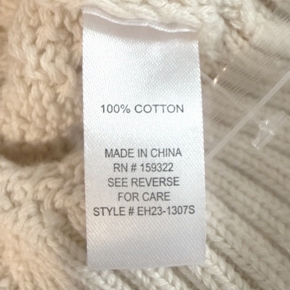 Evereve Cream Knit Button Front Cardigan Sweater Women's Small - Picture 6 of 6